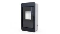  Печь-камина Defro HOME PICO, 6,6 кВт, белая сталь
