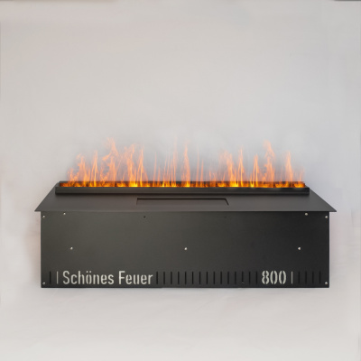 Встраиваемый электрический Schönes feuer 3D-камин FireLine 800 Blue Effect (черная панель)