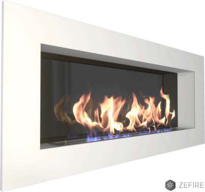 Биокамин Zefire Elliot 1500 белый со стемалитом