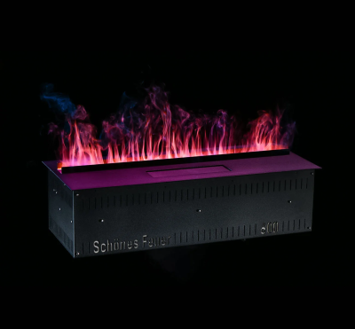 Встраиваемый камин-увлажнитель FireLine 600 Blue (черная панель)