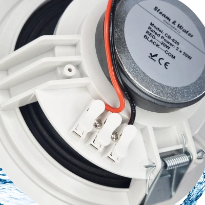 Комплект акустики со встроенным bluetooth Steam & Water - ВТ 23 white (для сухих помещений) Комплект акустики со встроенным bluetooth Steam & Water - ВТ 23 white (для сухих помещений)