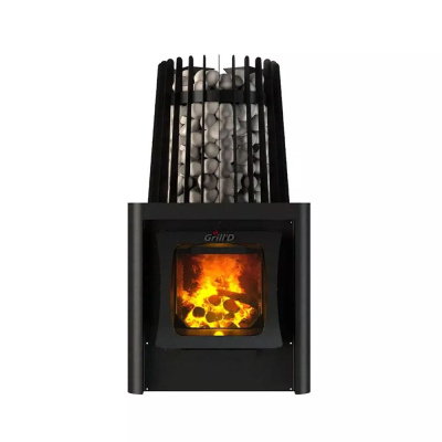  Банная печь Grill'D Cometa Vega 180 Window Max Pro (длинный вынос)
