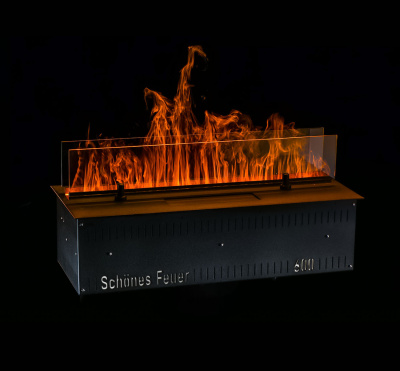 Встраиваемый электрический Schönes feuer 3D-камин FireLine 600 RGB (черная панель)