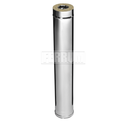 Труба сэндвич Феррум L-1000 (430/0,8 + оц.) диам.120х200