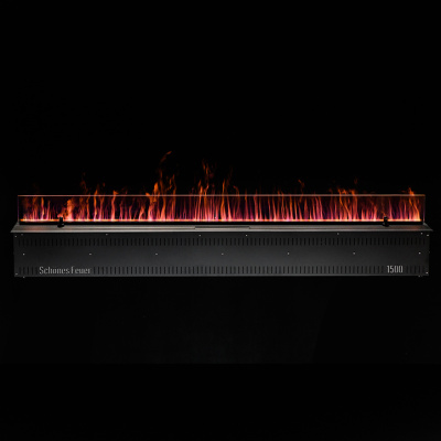 Встраиваемый электрический Schönes feuer 3D-камин FireLine 1500 (черная панель)