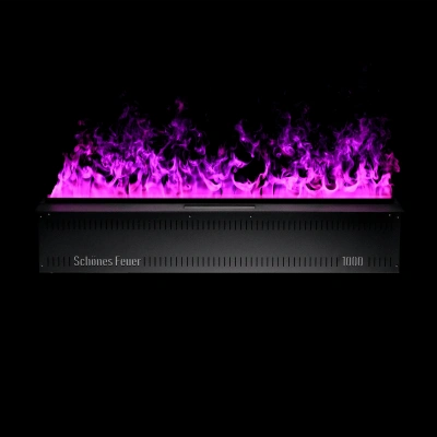 Встраиваемый электрический 3D-камин Schönes feuer Hotline 800 (черная панель)