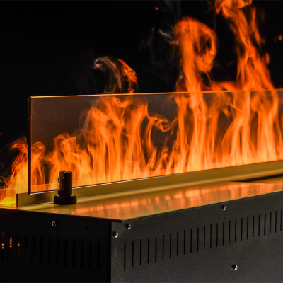 Встраиваемый камин-увлажнитель FireLine 1500 Blue (черная панель)