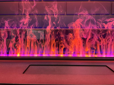 Встраиваемый электрический Schönes feuer 3D-камин FireLine 600 Blue Effect (черная панель)