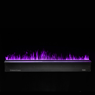Встраиваемый электрический Schönes feuer 3D-камин FireLine 1500 RGB (черная панель)
