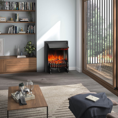 Электроочаг Fobos Lux Black RC (с пультом)