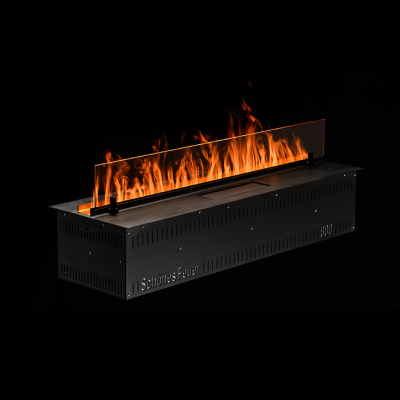 Встраиваемый камин-увлажнитель FireLine 800 Blue (черная панель)