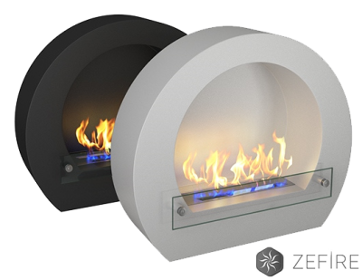 Биокамин Zefire Barrel (белый)
