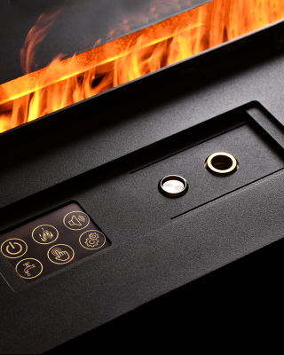 Встраиваемый электрический Schönes feuer 3D-камин FireLine 600 (черная панель)