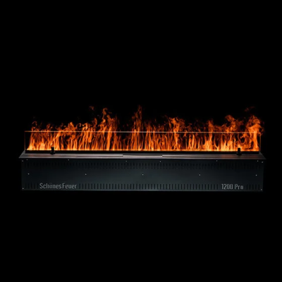 Встраиваемый камин-увлажнитель FireLine 1200 Blue (черная панель)