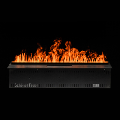 Встраиваемый камин-увлажнитель FireLine 800 Blue (черная панель)