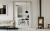  Печь-камин Defro HOME SOLUM LOG, 9кВт, белая сталь