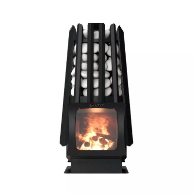  Банная печь Grill'D Cometa Vega 350 Window Max Pro (короткий вынос) Pro