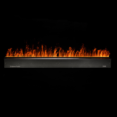 Встраиваемый камин-увлажнитель FireLine 2000 Blue (черная панель)