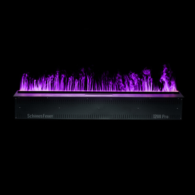 Встраиваемый электрический Schönes feuer 3D-камин FireLine 1200 RGB (черная панель)