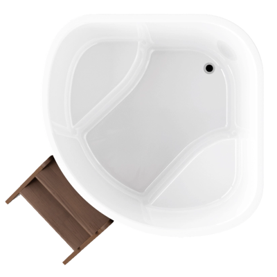 Купель Polar Spa CORNER SMALL (термобереза темная)