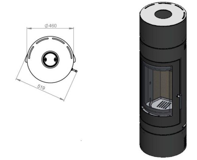  EMBER Отопительная печь София 552 XL