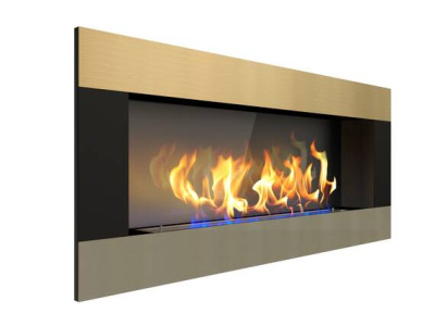 Биокамин Zefire Elliot horizontal 1500 со стемалитом латунный