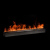 Встраиваемый электрический Schönes feuer 3D-камин FireLine 2400 (черная панель)