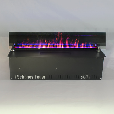 Декоративное стекло Black для электромкаминов Schönes feuer