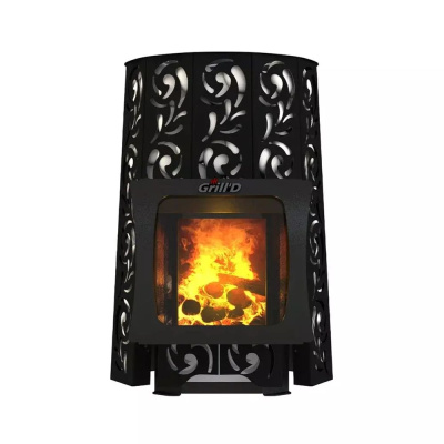  Банная печь Grill'D Violet Window Max (короткий вынос)