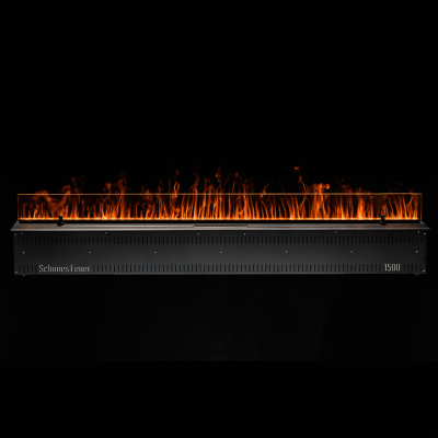 Встраиваемый электрический Schönes feuer 3D-камин FireLine 1500 (черная панель)