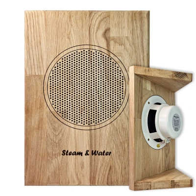 Влагостойкий динамик с декоративной дубовой сеткой SW 525 Wood - Corner, для бани и сауны