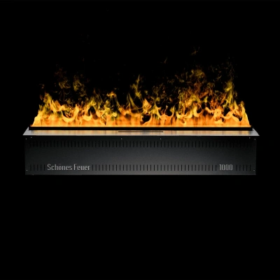 Встраиваемый электрический 3D-камин Schönes feuer Hotline 600 (черная панель)